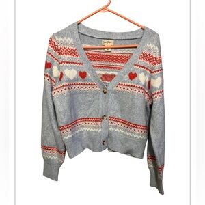 JESSICA SIMPSON CROPPED CARDIGAN SWEATER
